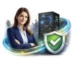 Symbol für Sicherheit und zuverlässige IT-Infrastruktur