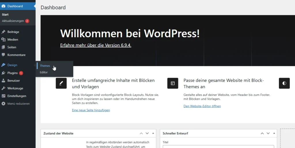 Wordpress Tutorial Bild3