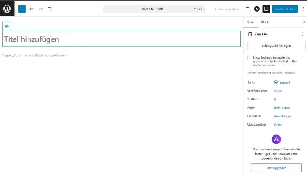 Wordpress Tutorial Titel erstellen