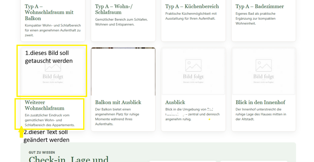 Was möchten Sie bei Ihrer WordPress Homepage ändern