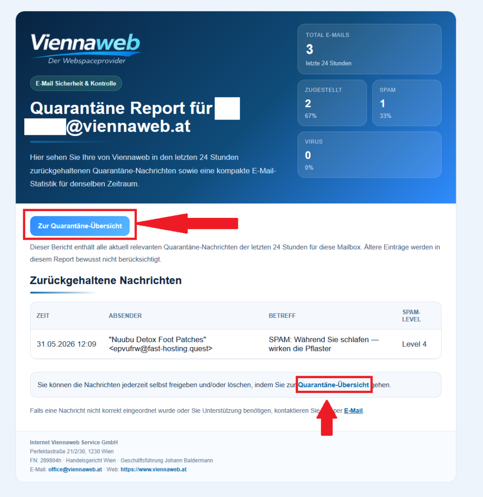 Quarantäne-Bericht-Zur Quarantäne-Übersicht