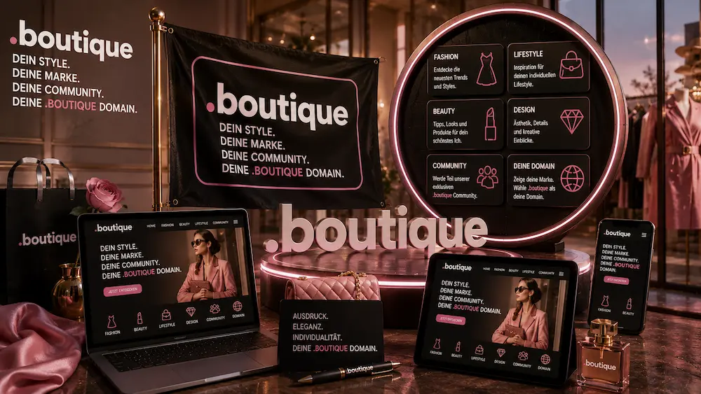 .boutique Domain registrieren