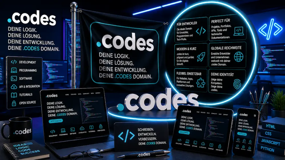 .codes Domain registrieren