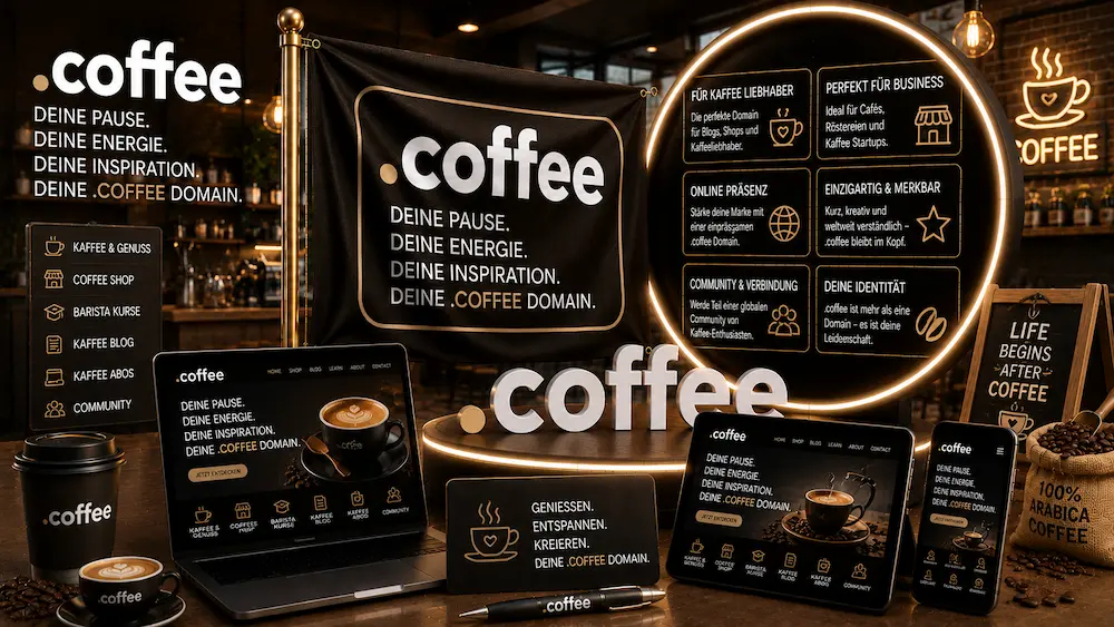 .coffee Domain registrieren