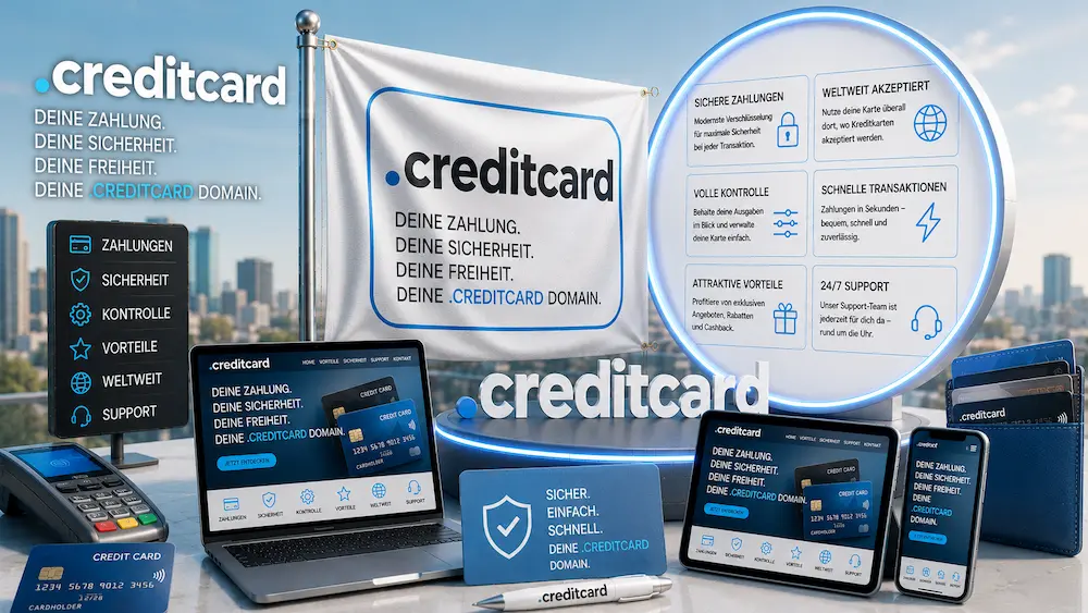 .creditcard Domain registrieren